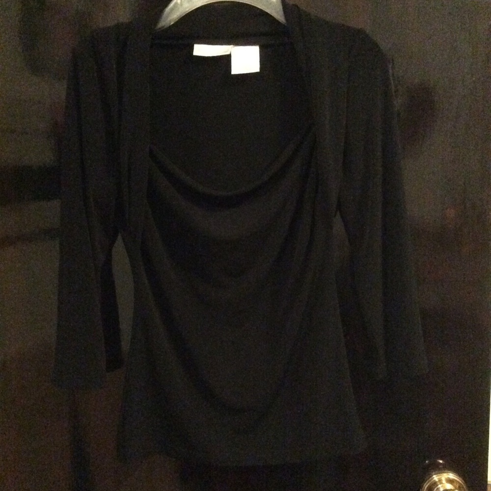 Worthington Stretch Black Blouse - Small